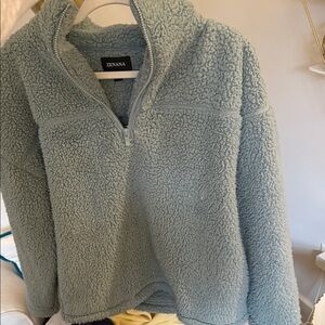 Zenana Outfitters Women's Light Blue Teddy Jacket